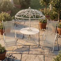 Dollhouse Patio Furniture Reclining Fairy Garden Furniture Wrought Iron Style