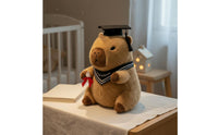 Graduation Capybara Stuffed Cute Graduation Cap Capybara Soft for Rest Time