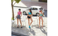 1:64 Female Figurine Collectible 1:64 Female Figure Detailed for Desk, Shelf