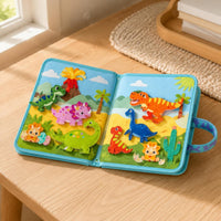 Dinosaur Busy Book Interactive Dinosaur Textile Book Fine Movement Skills