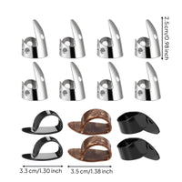 14 Pieces Banjo Finger Picks Thumb Finger Picks Comfortable Thumb Pick