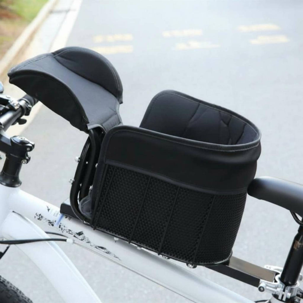 Bike Pet Basket Mesh Flank Cycle Dog Basket Safety Strap for Cycling
