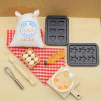 Miniature Dollhouse Kitchen Accessory Set Checkered