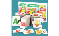 Alphabet Matching Cards Educational Wooden Alphabet Activity Set for Children