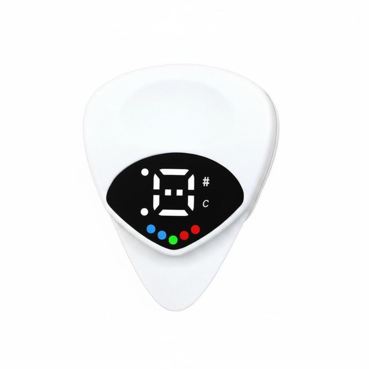 Pick Shape Tuner 2-in-1 Guitar Tuner Single-Button Function for Mobile