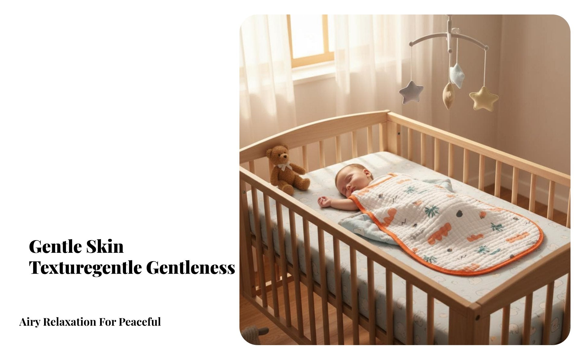 Sleeveless Gauze sleeping bag Antipush Design infant nightwear Wide fashion-forward for Infants