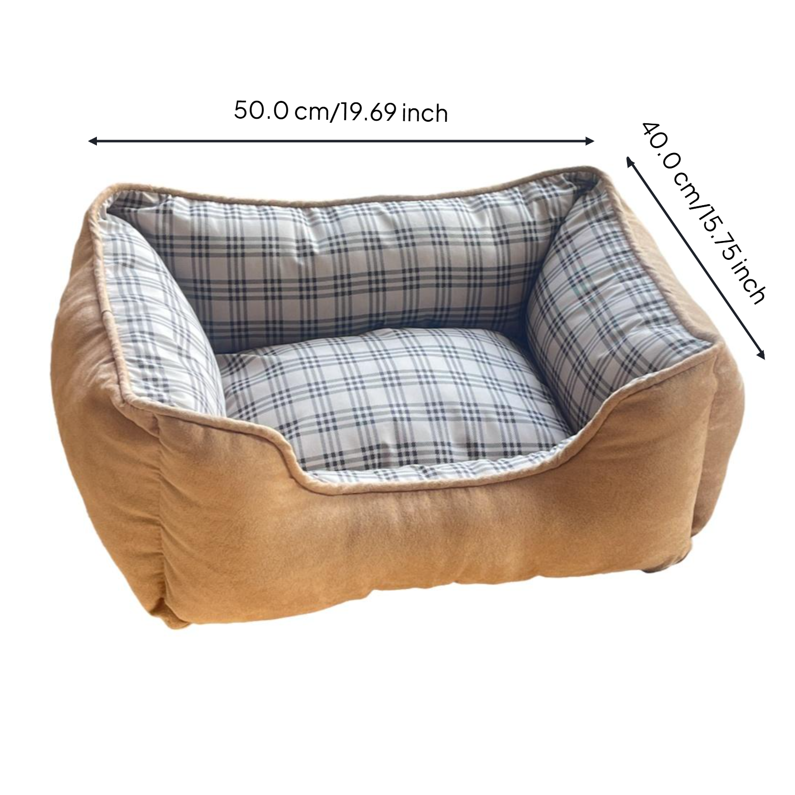 Washable non-slip pet bed