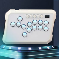 Fighting Game Keyboard Rounded Corners Fighting Game Keyboard Controller RGB Lighting Button-Only Controller