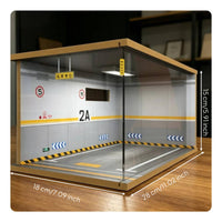 1/24 Scale Garage Display Realistic Scene Stackable Parking Lot Display Box