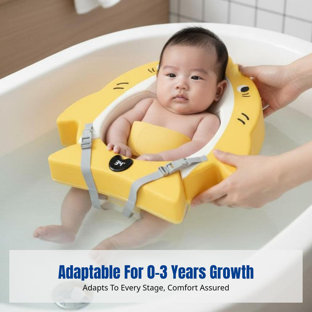 Infant Swimming Ring, Newborn Float, Underarm Support, Non-Inflatable, Adjustable Strap Design