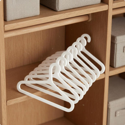 10 Pieces Miniature Clothes Hangers Handmade for Hobbyists