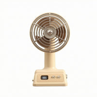 Retro Desktop Fan Adjustable Home Appliance Compact