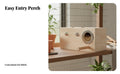 Sturdy and Long-Lasting Wooden Bird Breeding Box Easy to Clean Parrot Breeding Box Breathable Design Lovebird Nesting House Anti-Peck Band for Cockatiel Owners, Aviaries, Aviary, Indoors, Backyard