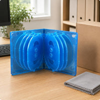 10-Disc Storage Case Hinged Spine Digital Video Disc Case Shielded