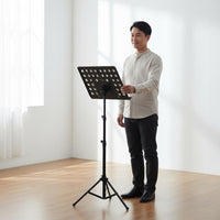 Folding Music Stand Lightweight Adjustable Music Stand Rust Resistant for Stage