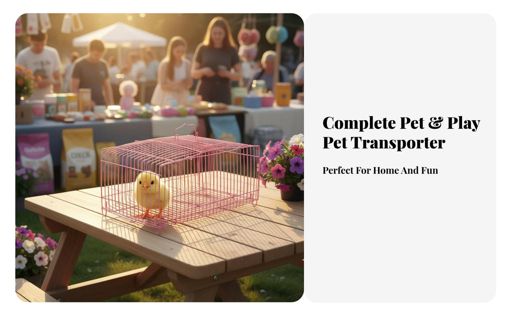 50 Pieces Hand-Held Chick enclosure Portable livingstock Crate Stackable for Farm, &fairplace