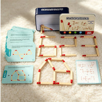 Reasoning Stick Reasoning Brainteaser Red-Tipped Wooden Reasoning Stick Set
