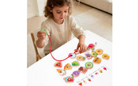 Wooden Lacing Game Fine Movement Skills Threading Toy