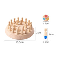 Wooden Peg Board Game Polished Small Toy Portable