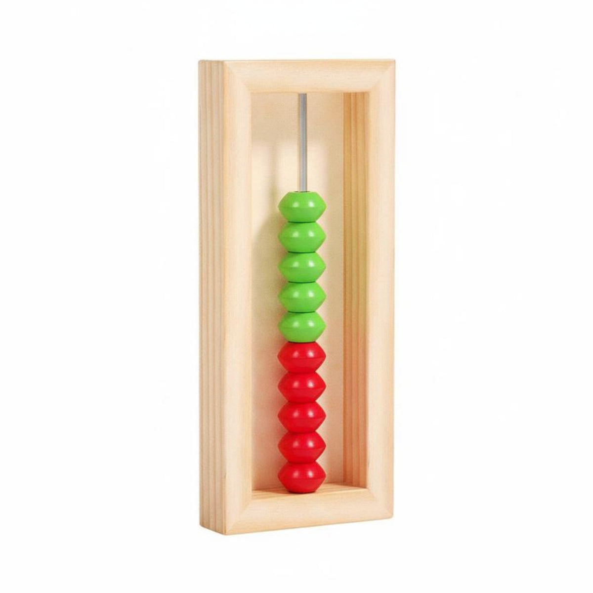 Single-Row Abacus Educational Horizontal Abacus Smooth Sliding Beads Bead Counter Toy for Preschoolers, Classroom