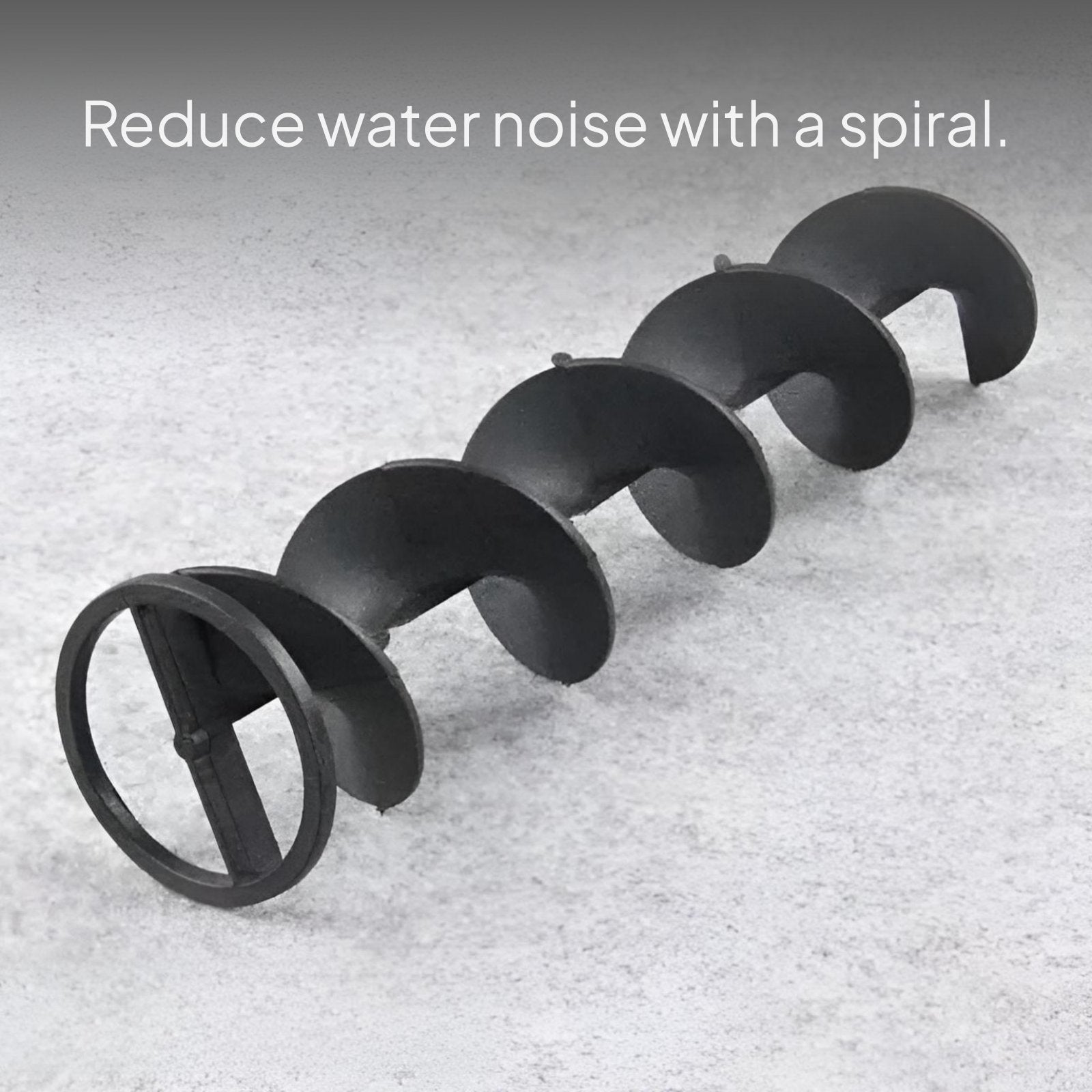 PVC strainer pipe reduces aquarium noise