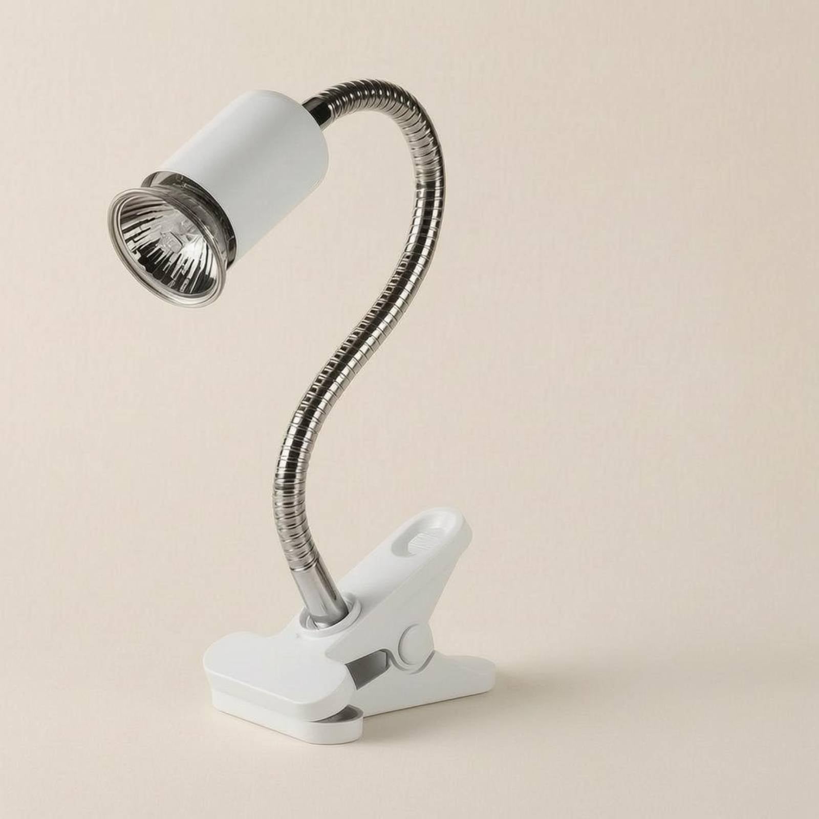 Clamp-on Basking Lamp Flexible Reptile Heat Lamp Holder Pet Lighting Plastic Clamp Metal