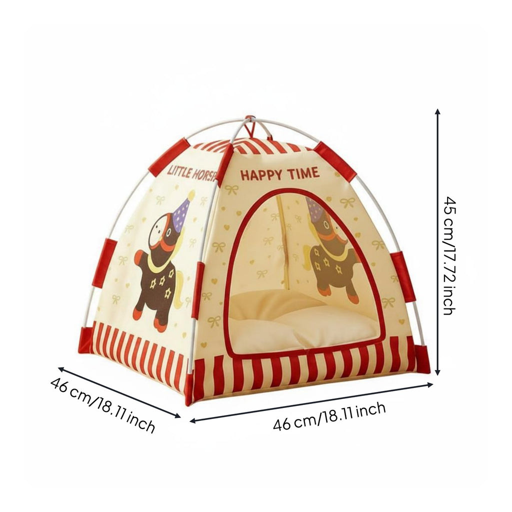 Cat House Tent Breathable Warm Animal Shelter Washable for Cats, Small Dogs