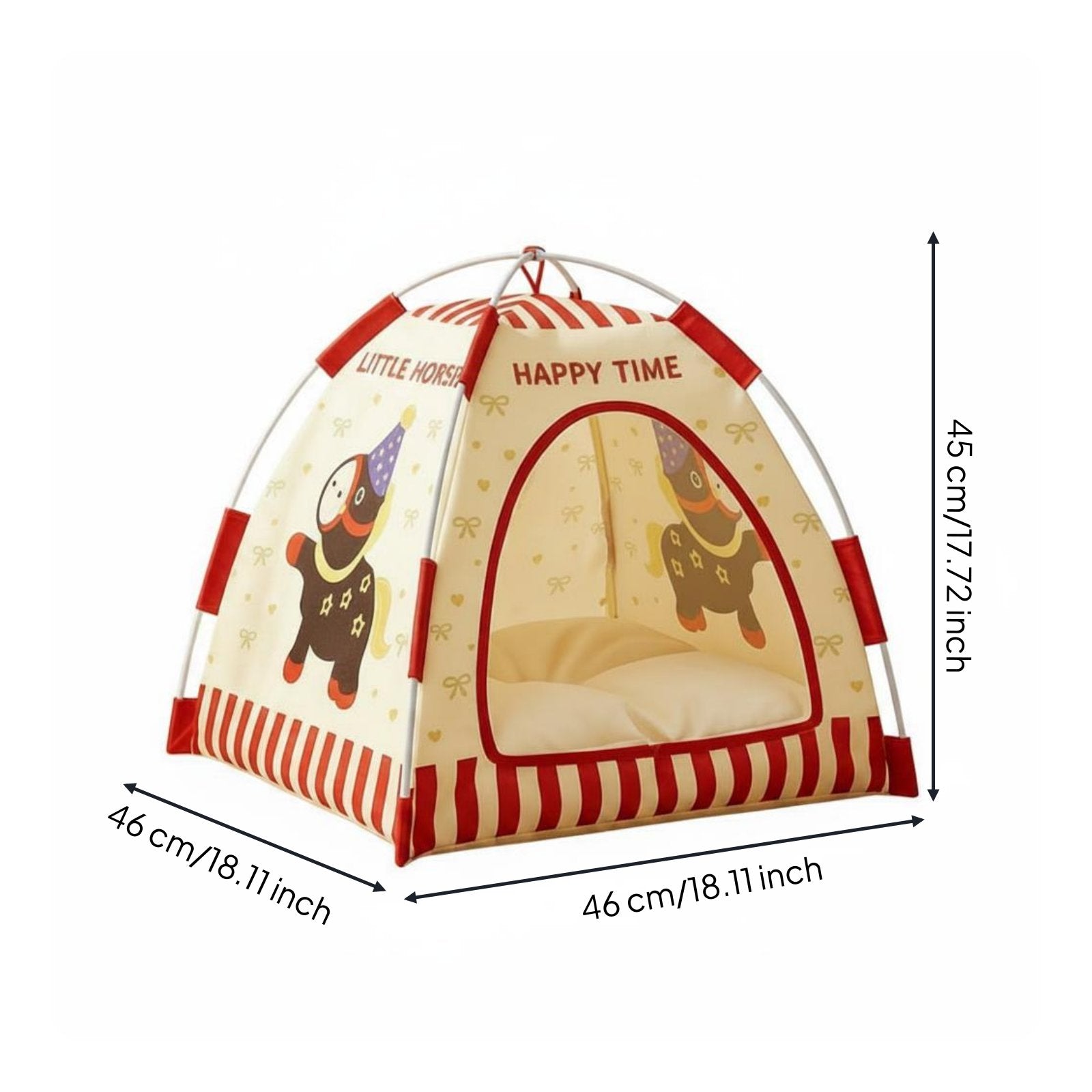 Cat House Tent Breathable Warm Animal Shelter Washable for Cats, Small Dogs