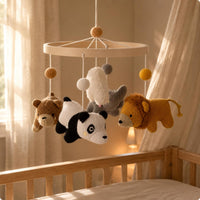 Crochet Creature Mobile Knitted Texture Infant Decor Stuffed for Infants