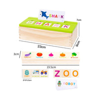 Spelling Learning Box Montessori Letter Matching Box Fine Movement Skills