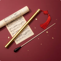 Orchestral Baton Solid Wood Conducting Baton Tube Set Balanced Weight Wooden Conductor Rod for Conductors
