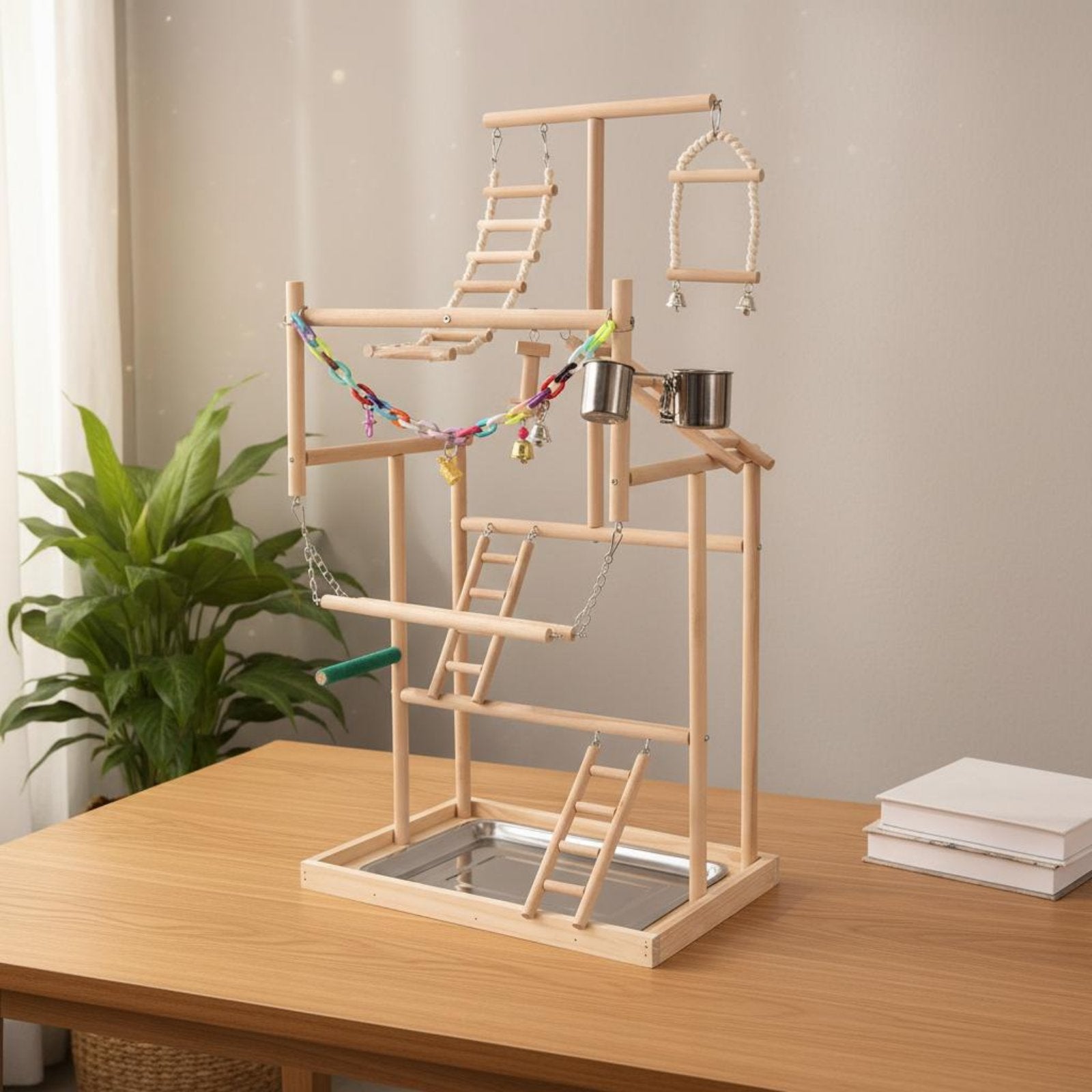 Parrot Activity Center Multitiered Parrot Playstand Sturdy and Stable