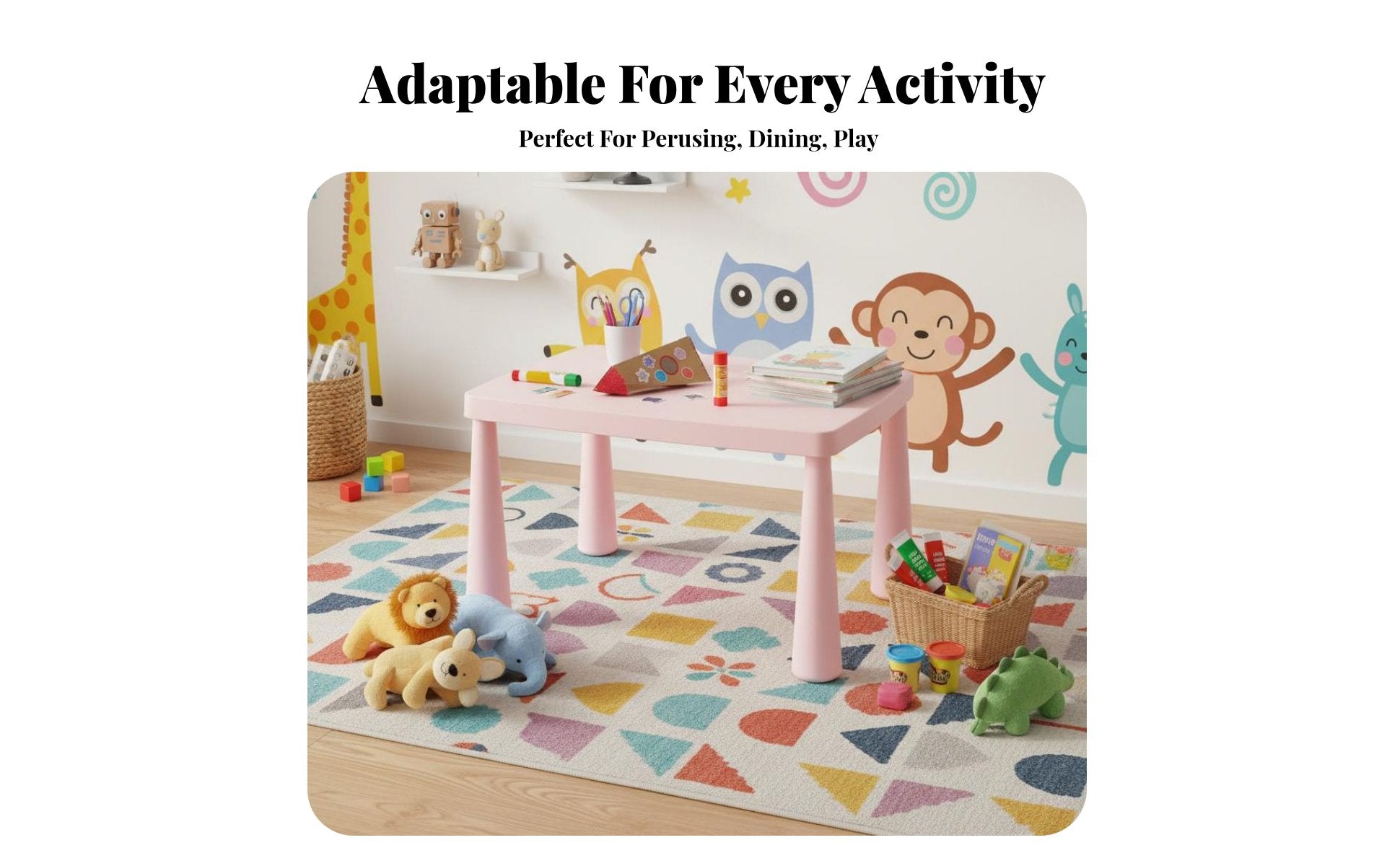 3 Pieces 3-Piece Toddler Seating Group Childchild-appropriate Design for Study, Toddlers
