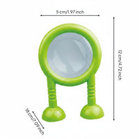 Classroom Teaching Aid Green Visual Toy Rounded Feet