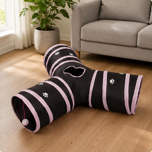 3-Way Pet Tunnel Portable Pet Accessory for Indoor