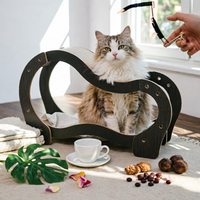 S-Shaped Cat Lounger Textured Pet Accessory