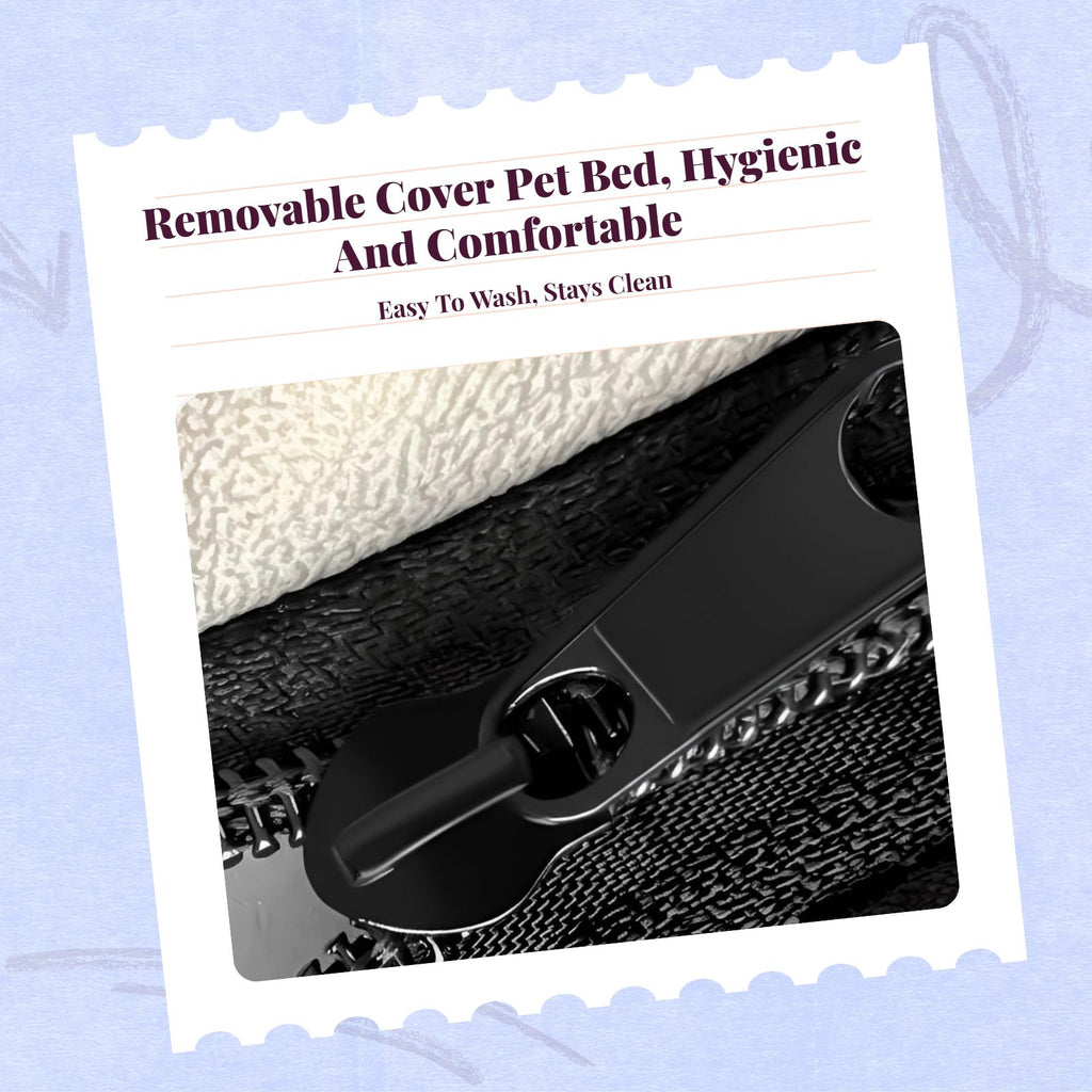 Automatic Warming Dog Bed Mat, Non-Slip, Removable Cover