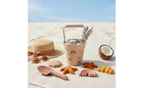 Silicone Beach Pail Set Included Kids Sand Toy Kit Even Rounded Edges