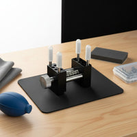 Mini Desktop Vise Multi-Angle Precision Vise Sturdy Aluminum Build for Sanding