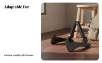Foldable Guitar Stand Compact Triangular Guitar Stand Non-Slip Feet Portable Instrument Holder for Travel, Studio