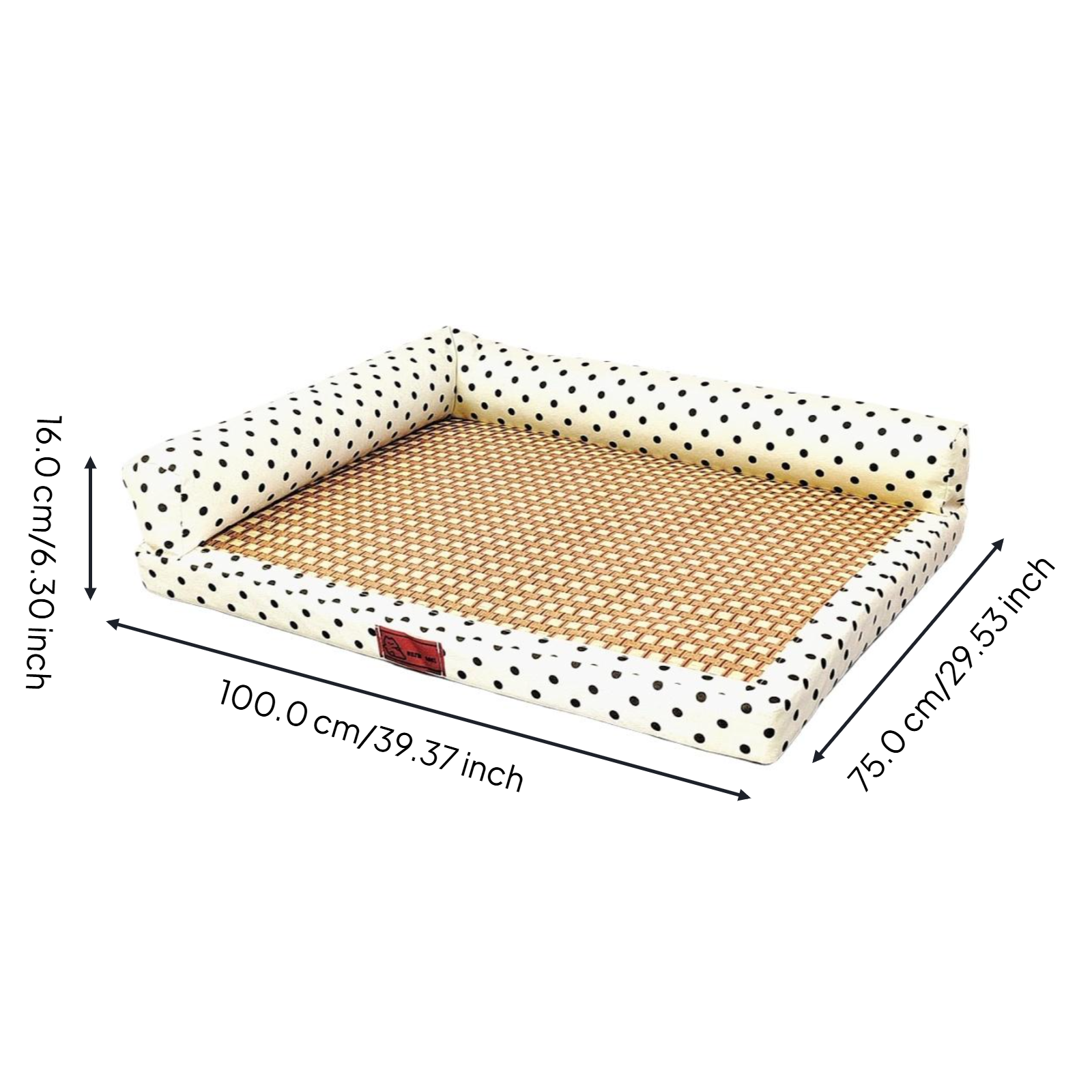 Cooling Dog Bed, cleanable Pet Cooling Mat, Comfortable Cat Sleeping Haven, Summer Rectangular Pet Bed for Dogs and felines, Easy to Clean, average Size