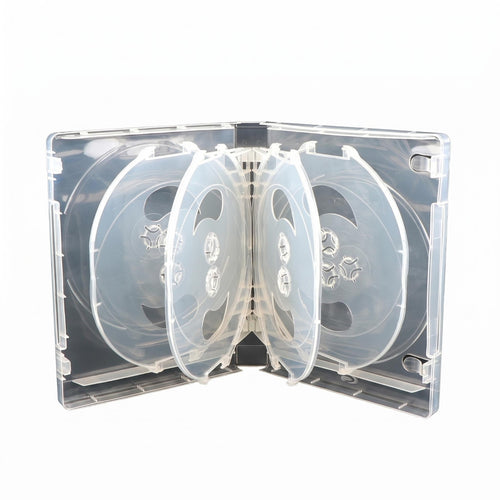 10-Disc Storage Case Hinged Spine Digital Video Disc Case Shielded