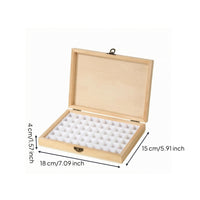 Nail Tip Storage Case White Insert Compartment Box Front Latch