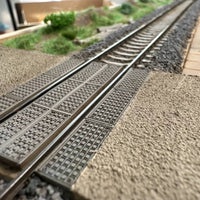 3 Pieces Track Crossing Panels Fine Detailed Model Crossing Plates Compatible