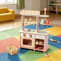 Ice Cream Shop Toy Fine Movement Skills Dessert Stand Playset Pastel Colors