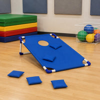 2 Pieces Cornhole Board Set Coordination Training Cornhole Boards Red and Blue