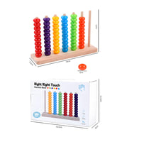 Color Sorting Abacus Educational Bead Counting Frame Glide Sliding for Babies