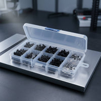 500 Pieces Metric 3 M4 Screw and Nut Set With Storage Case RC Crawler Hardware