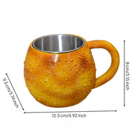 Ceramic Mug Raised Texture Textured Mug Round