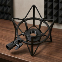 Condenser Audio Device Shock Mount Adjustable Clamp Condenser Mic Shock Mount Threaded Band